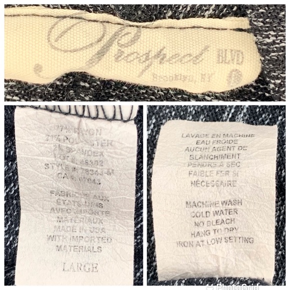 Prospect BLVD Duster Length Marled Cowl Neck Cardigan, Large - Picture 16 of 16